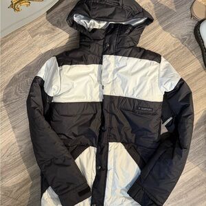 Burton Men's Black and White Ski Jacket